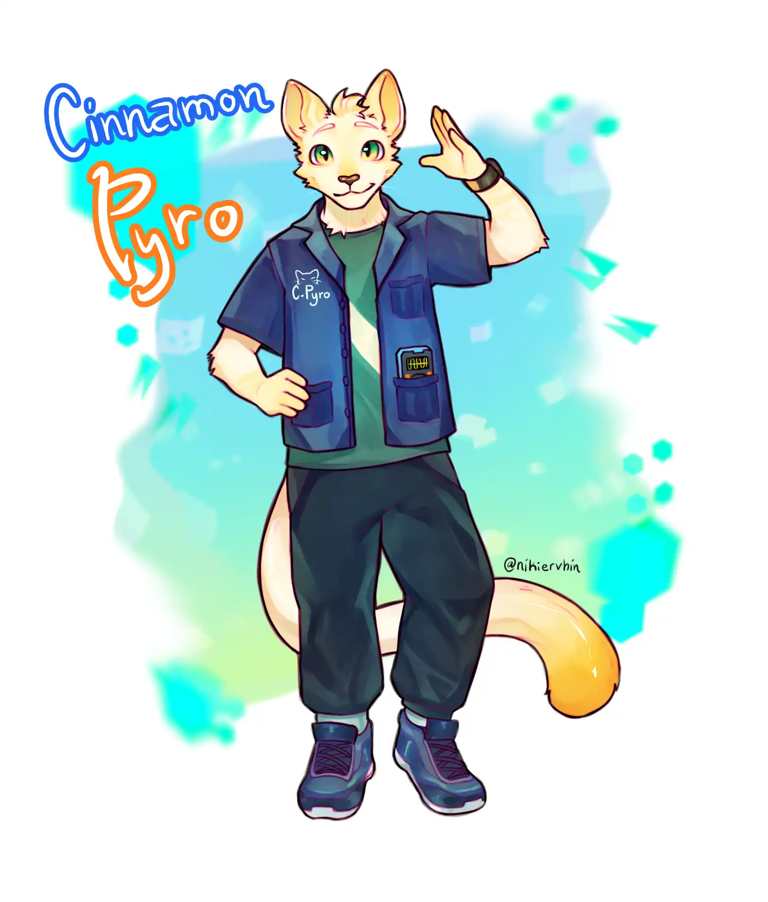 Cinnamon Pyro Drawing drew by Niki